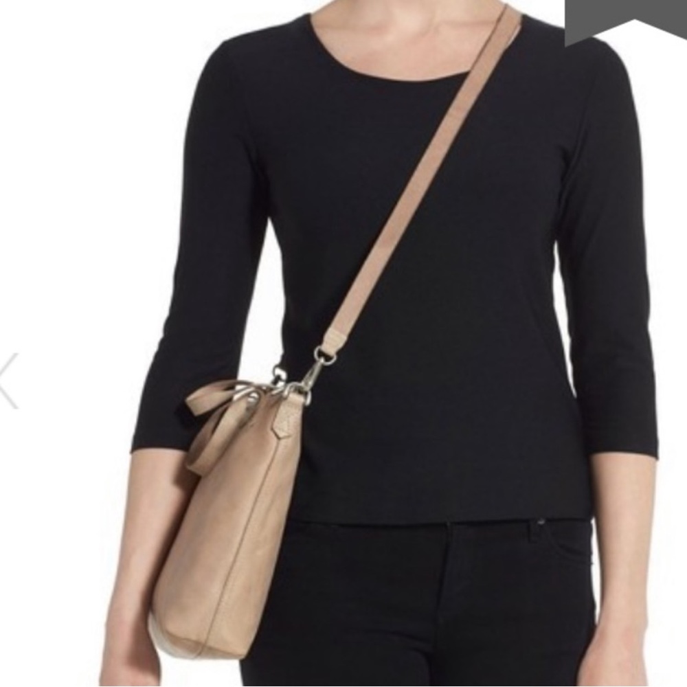 Madewell The Transport Leather Zip Top Crossbody Bag E9360